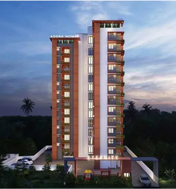 Adora Eternity 1 2 and 3 BHK luxury apartments in Kuttanellur Thrissur